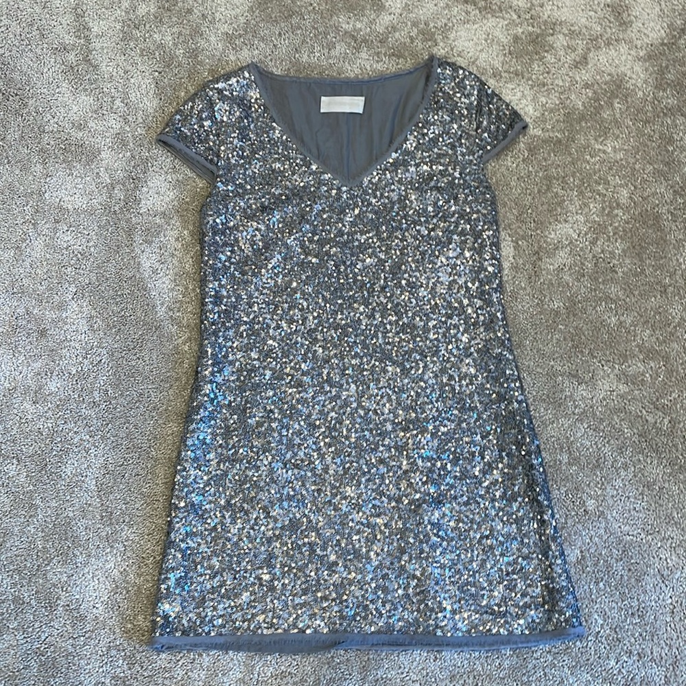 Zadig and Voltaire Deluxe Glitter Mini Dress Size SM